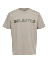 Selected Homme Alvar - Relaxed fit logo t-shirt - HUSET Men & Women