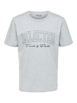 Selected Homme Bene - Relax fit T-shirt med logo - HUSET Men & Women