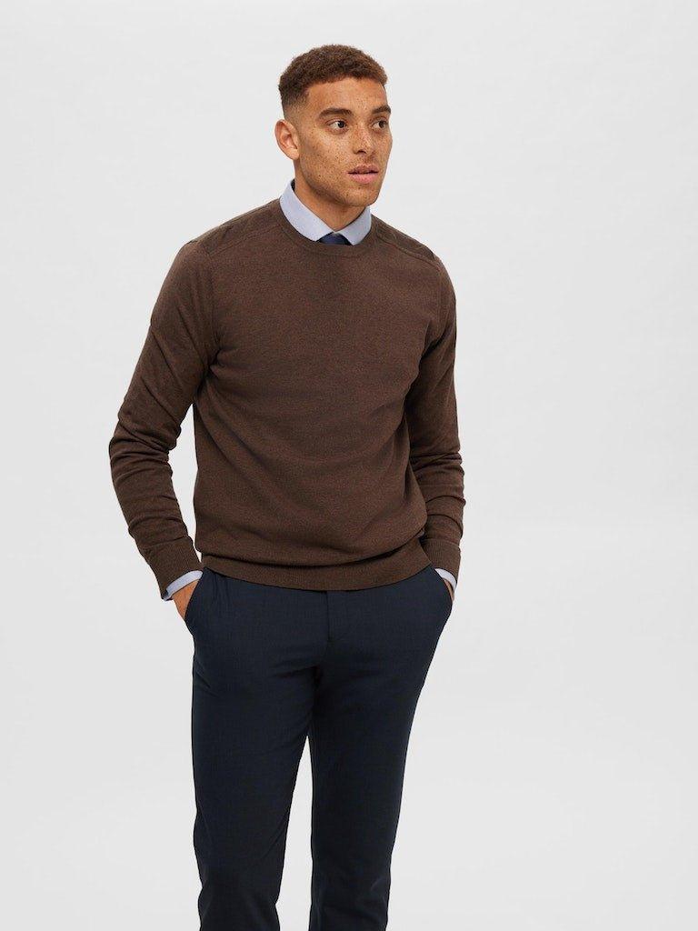 Selected Homme Berg - Rundhalset strik - HUSET Men & Women