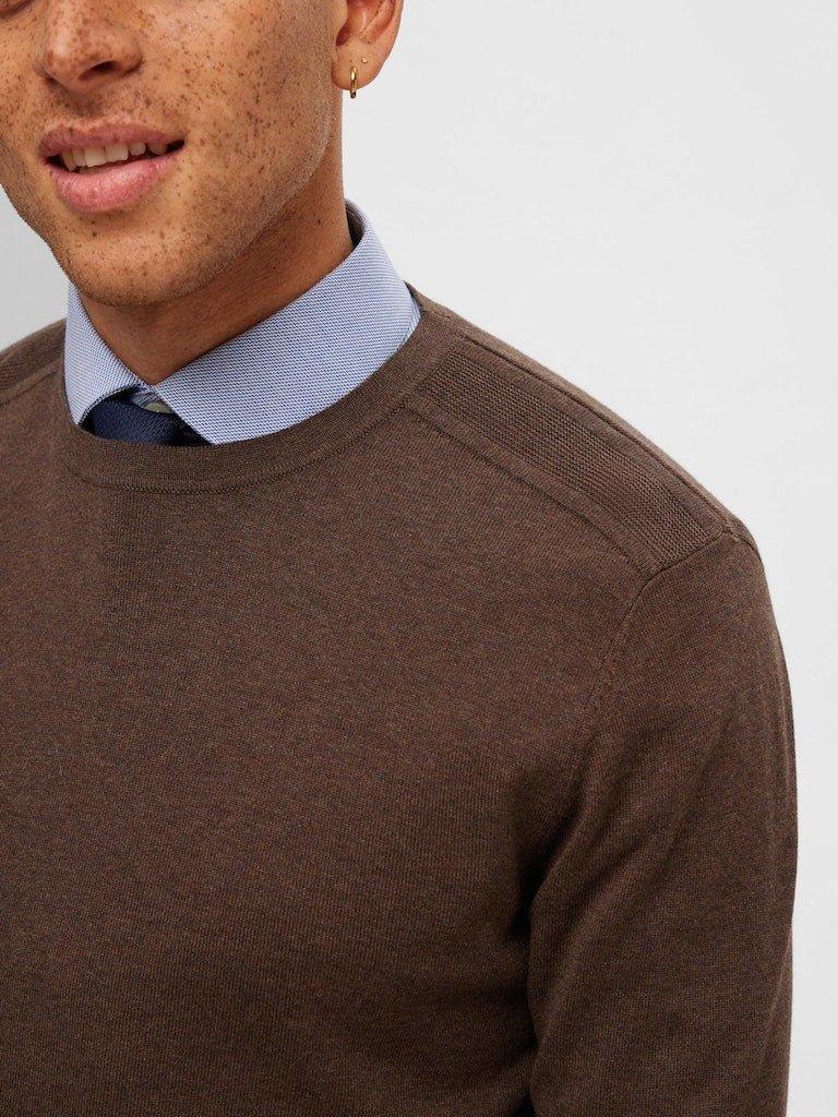 Selected Homme Berg - Rundhalset strik - HUSET Men & Women