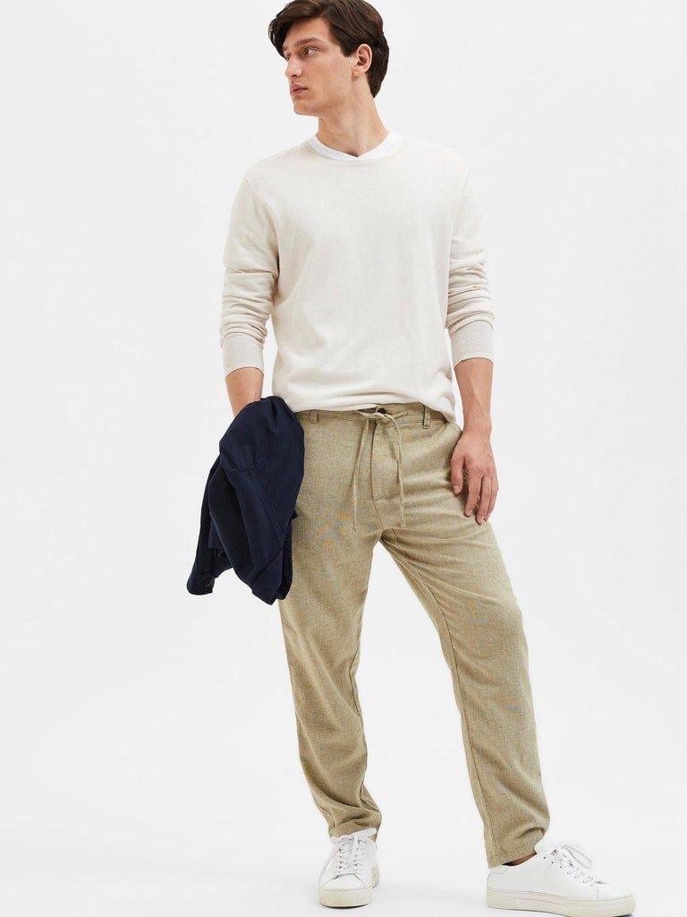 Selected Homme Brody - Hørmix slim tapered fit chinos - HUSET Men & Women