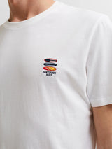 Selected Homme Fate - T-shirt m. broderi motiv - HUSET Men & Women