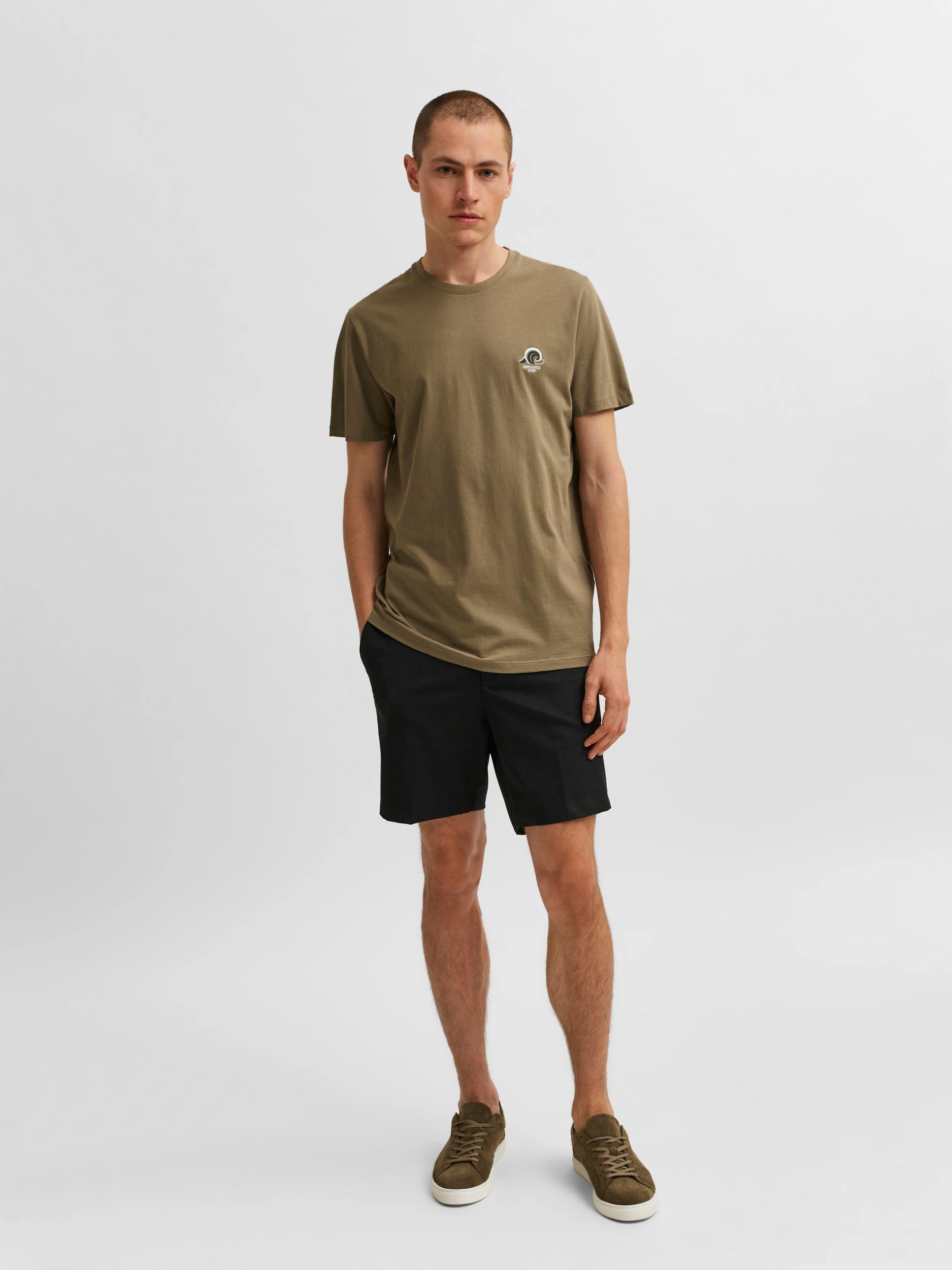 Selected Homme Fate - T-shirt m. broderi motiv - HUSET Men & Women