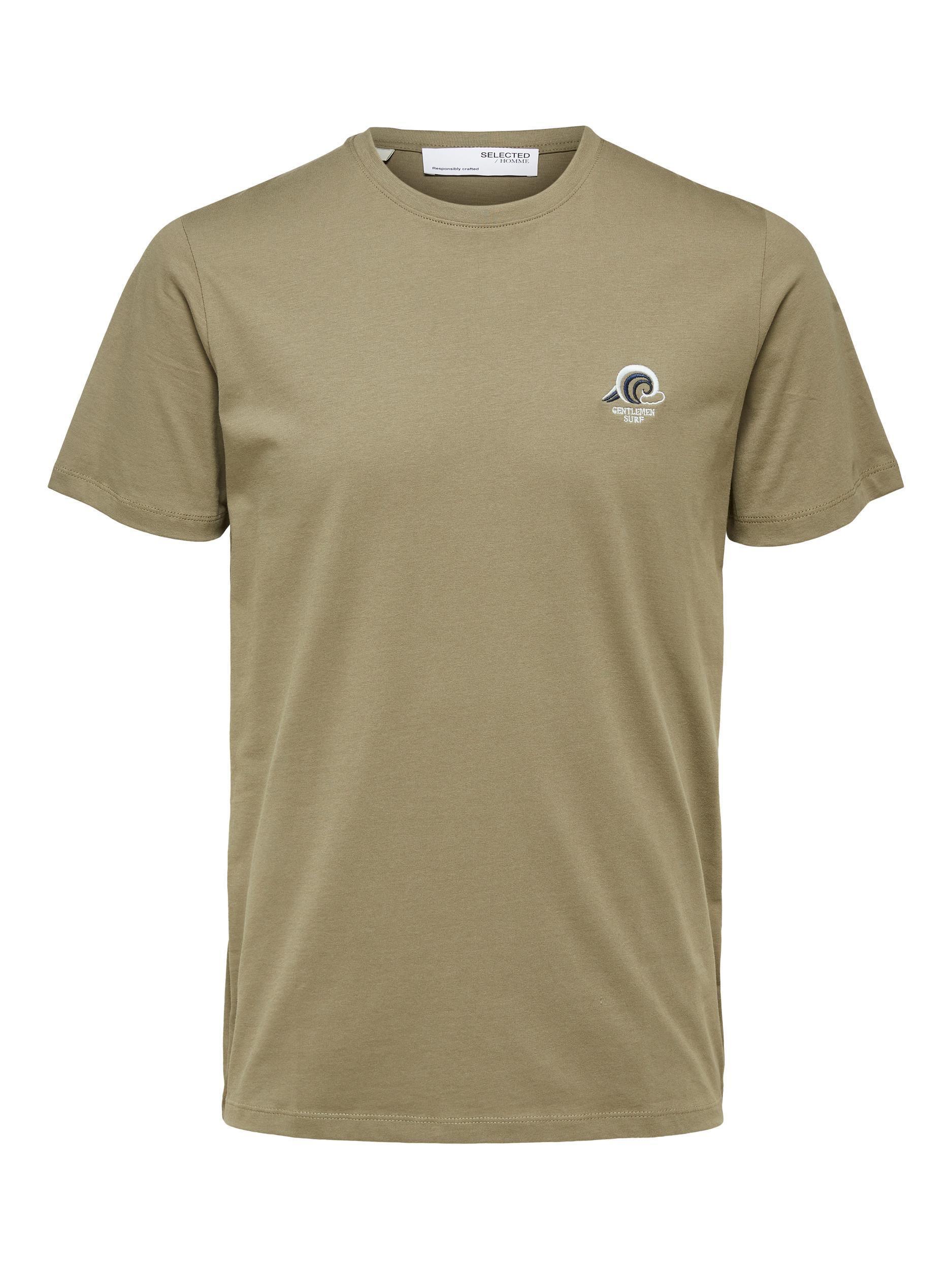 Selected Homme Fate - T-shirt m. broderi motiv - HUSET Men & Women