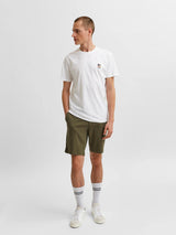 Selected Homme Fate - T-shirt m. broderi motiv - HUSET Men & Women