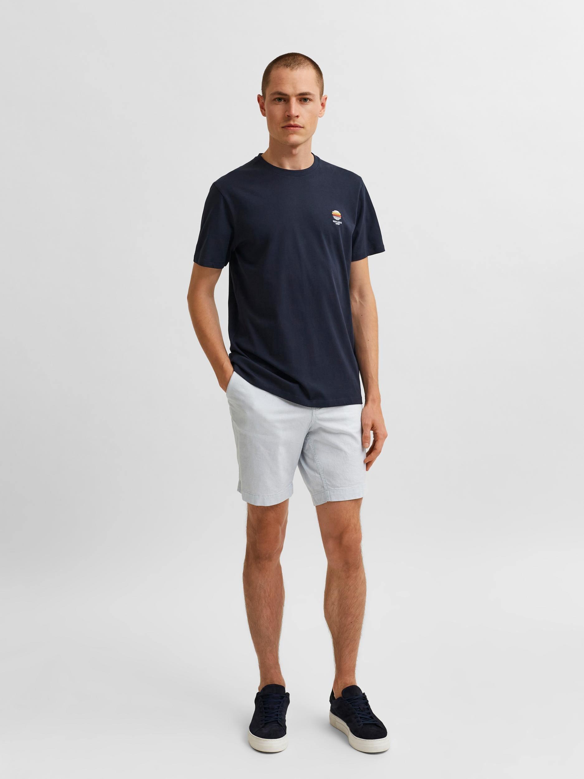 Selected Homme Fate - T-shirt m. broderi motiv - HUSET Men & Women