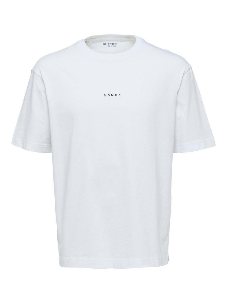 Selected Homme Hank - Oversize logo T-shirt - HUSET Men & Women