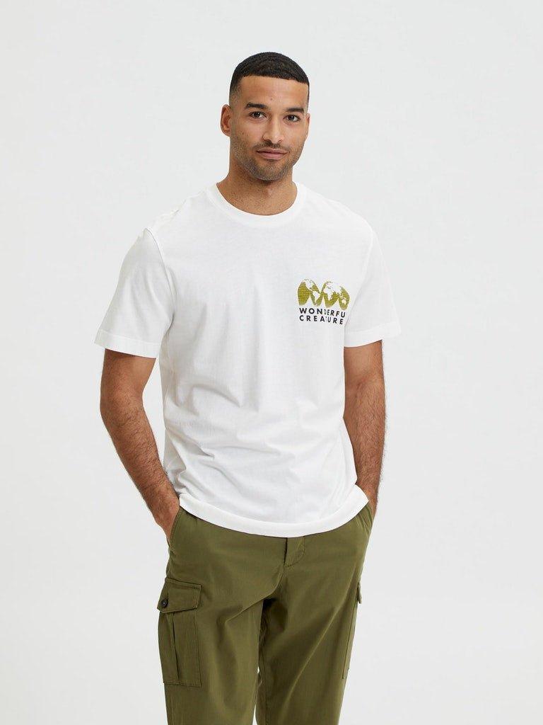 Selected Homme Joey - Backprint Tee relaxfit - HUSET Men & Women