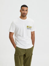 Selected Homme Joey - Backprint Tee relaxfit - HUSET Men & Women