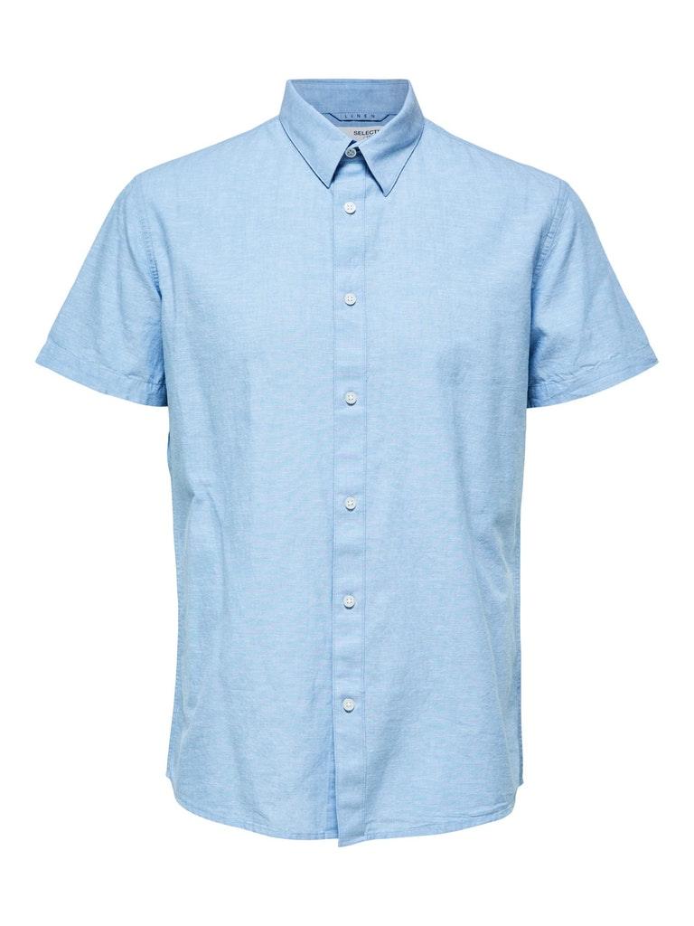 Selected Homme Linen - Regularfit hørskjorte m. korte ærmer - HUSET Men & Women