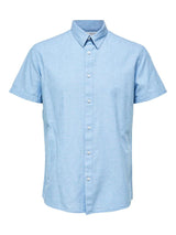 Selected Homme Linen - Regularfit hørskjorte m. korte ærmer - HUSET Men & Women