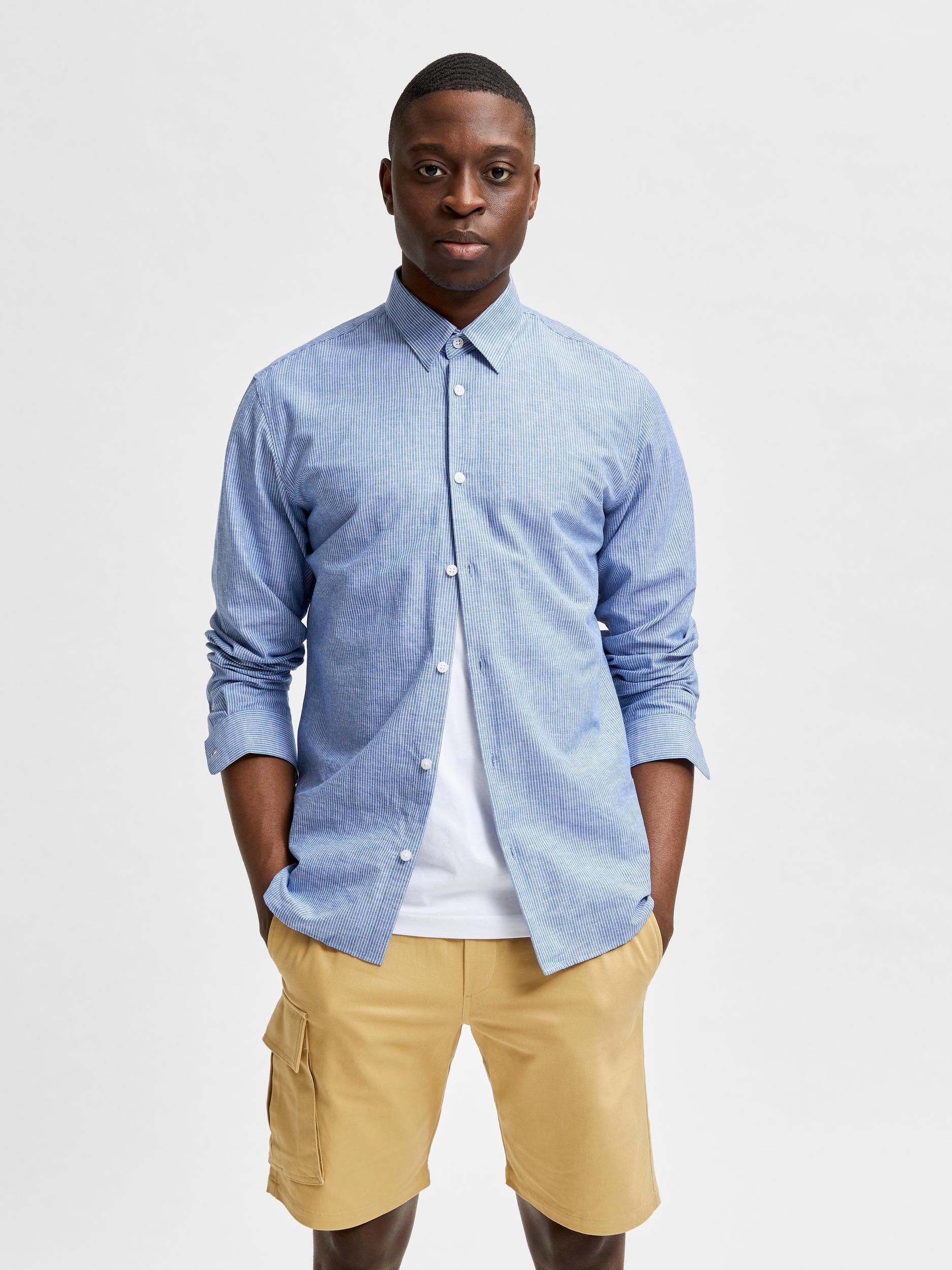 Selected Homme Linen - Regularfit hørskjorte m. lange ærmer - HUSET Men & Women