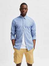 Selected Homme Linen - Regularfit hørskjorte m. lange ærmer - HUSET Men & Women