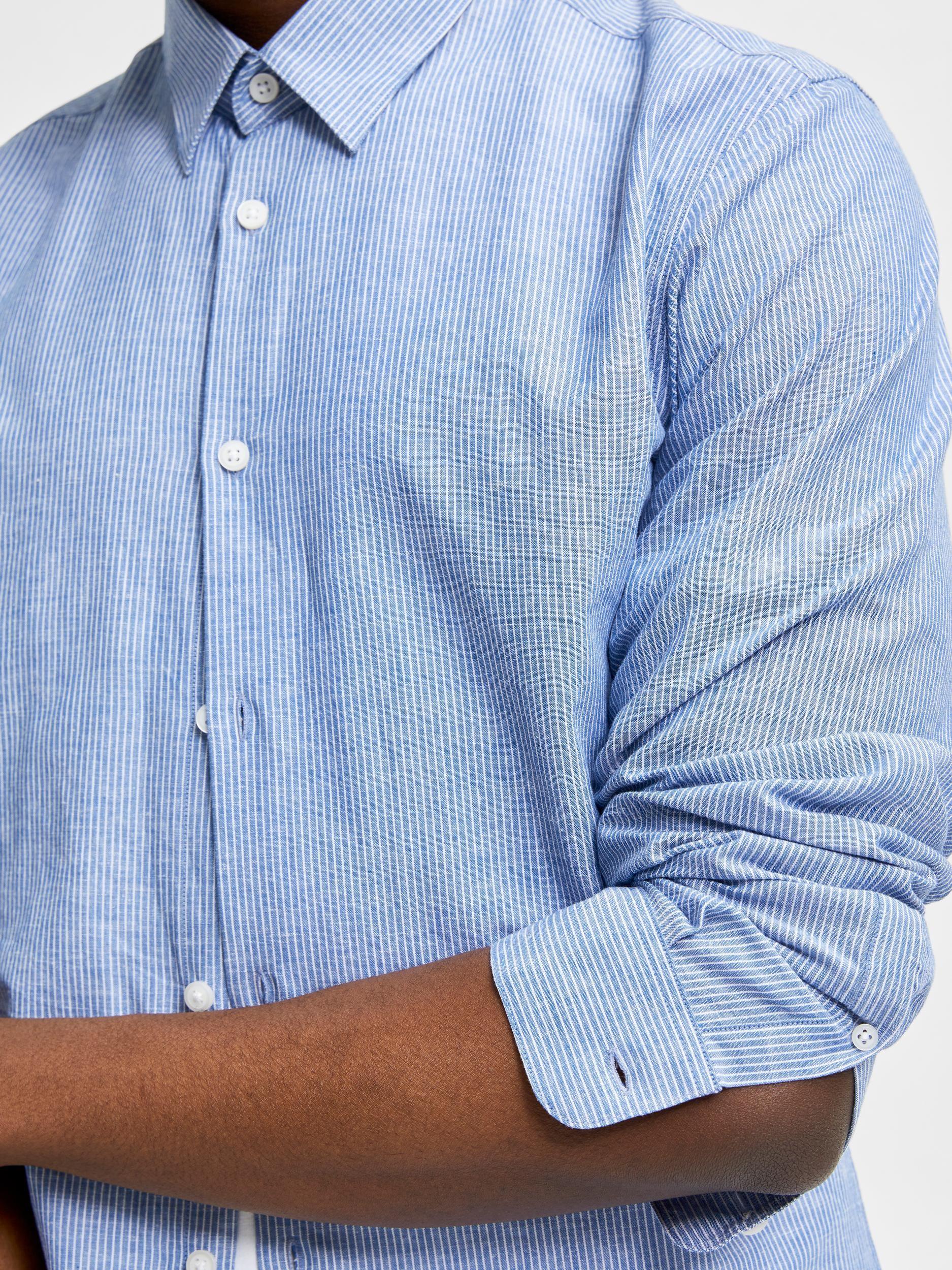 Selected Homme Linen - Regularfit hørskjorte m. lange ærmer - HUSET Men & Women