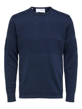 Selected Homme Maine - rundhalset sømandsstrik - HUSET Men & Women