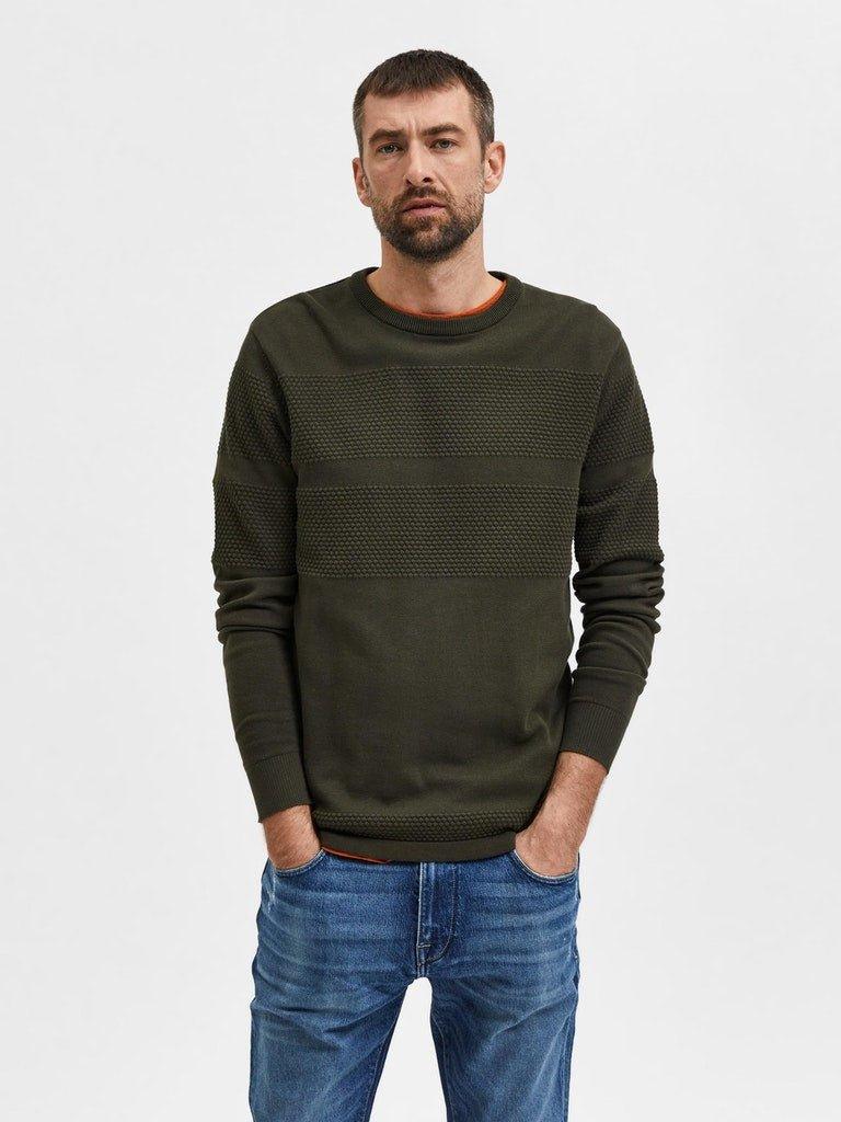 Selected Homme Maine - rundhalset sømandsstrik - HUSET Men & Women