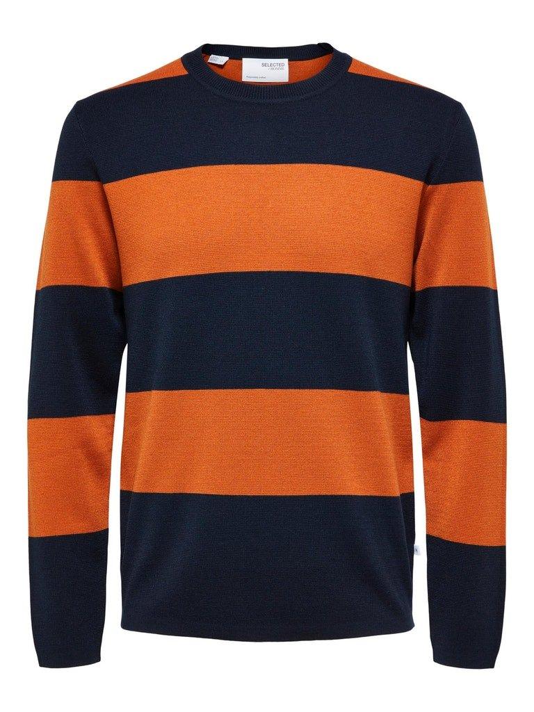 Selected Homme Martin - Stribet strik - HUSET Men & Women