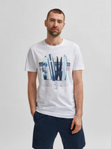 Selected Homme - Mike printet T-shirt - HUSET Men & Women