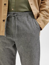 Selected Homme Newton - Hørmix buks i Tapered fit - HUSET Men & Women