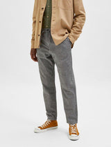 Selected Homme Newton - Hørmix buks i Tapered fit - HUSET Men & Women