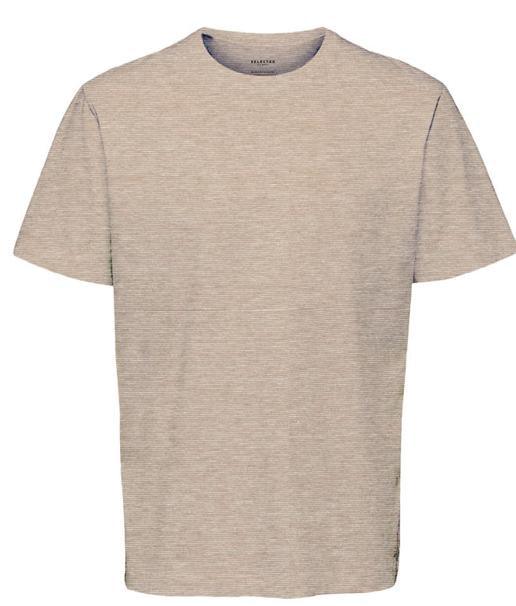 Selected Homme Norman 180 - Melange T-shirt i økologisk bomuld - HUSET Men & Women
