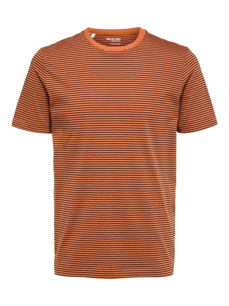 Selected Homme Norman 180 - Stribet T-shirt i økologisk bomuld - HUSET Men & Women (6575099347023)