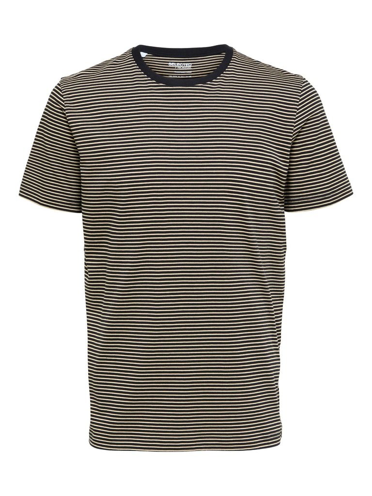 Selected Homme Norman 180 - Stribet T-shirt i økologisk bomuld - HUSET Men & Women (6575099347023)