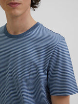 Selected Homme Norman 180 - Stribet T-shirt i økologisk bomuld - HUSET Men & Women