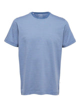 Selected Homme Norman 180 - Stribet T-shirt i økologisk bomuld - HUSET Men & Women