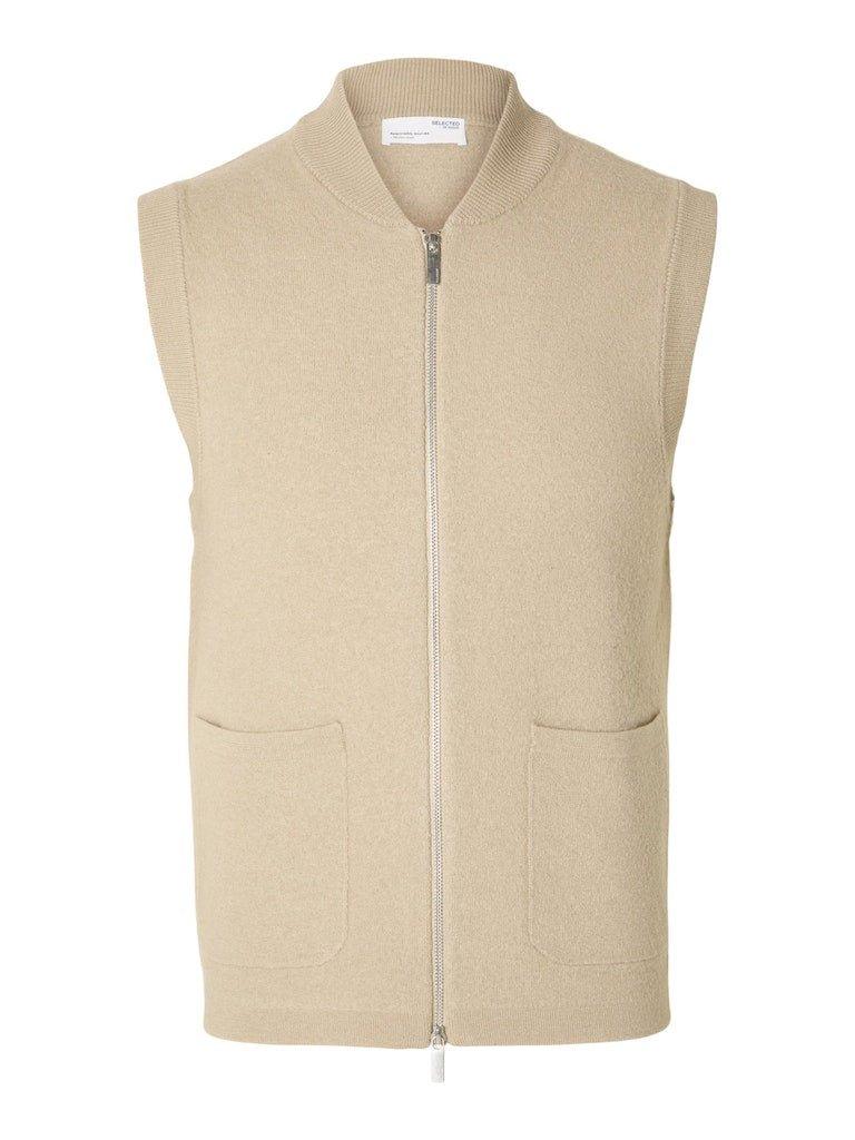Selected Homme Reason - Strik uld vest - HUSET Men & Women