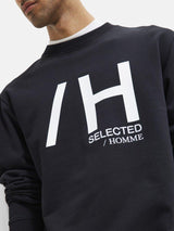 Selected Homme Regmadrid - Sweat med print - HUSET Men & Women