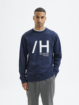 Selected Homme Regmadrid - Sweat med print - HUSET Men & Women