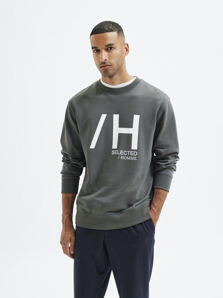 Selected Homme Regmadrid - Sweat med print - HUSET Men & Women