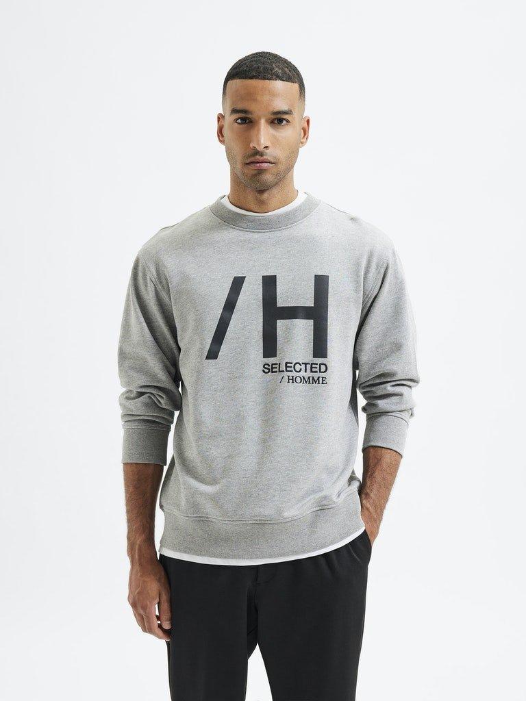 Selected Homme Regmadrid - Sweat med print - HUSET Men & Women