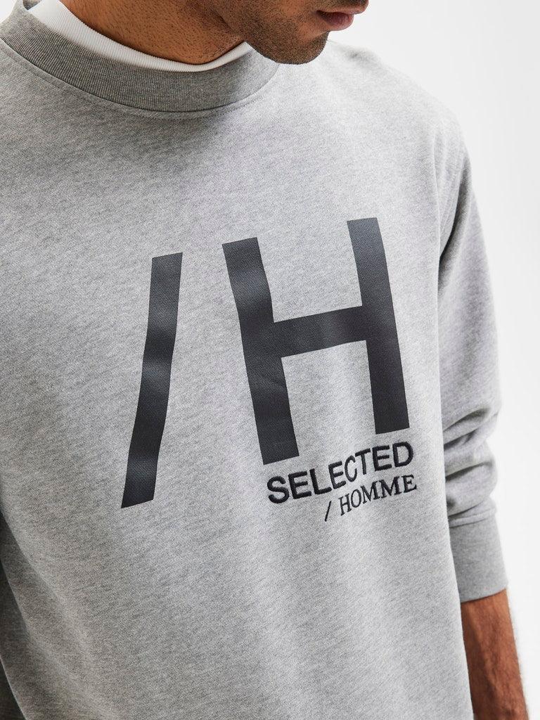Selected Homme Regmadrid - Sweat med print - HUSET Men & Women