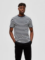 Selected Homme Ricky - Stribet T-shirt - HUSET Men & Women