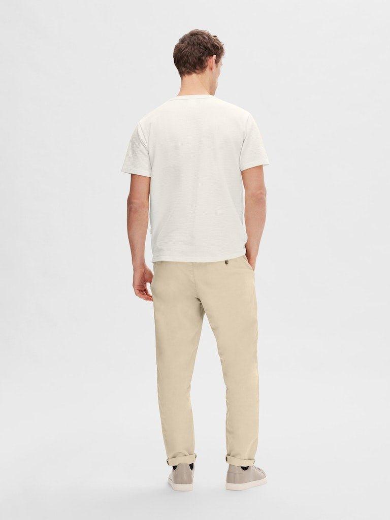 Selected Homme Sander - Seersucker t-shirt - HUSET Men & Women