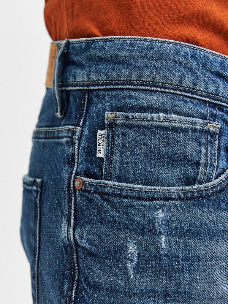 Selected Homme Slim Leon - mellem blå 24603 jeans - HUSET Men & Women