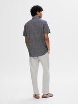 Selected Homme Sun - Regularfit hørmix skjorte m. korte ærmer - HUSET Men & Women