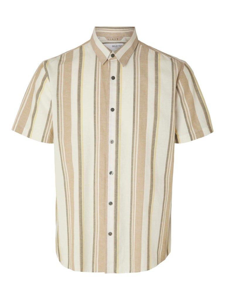 Selected Homme Sun - Regularfit hørmix skjorte m. korte ærmer - HUSET Men & Women
