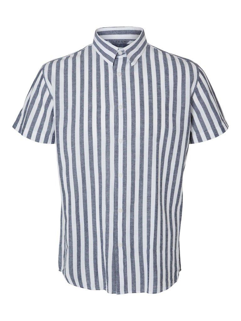 Selected Homme Sun - Regularfit hørmix skjorte m. korte ærmer - HUSET Men & Women