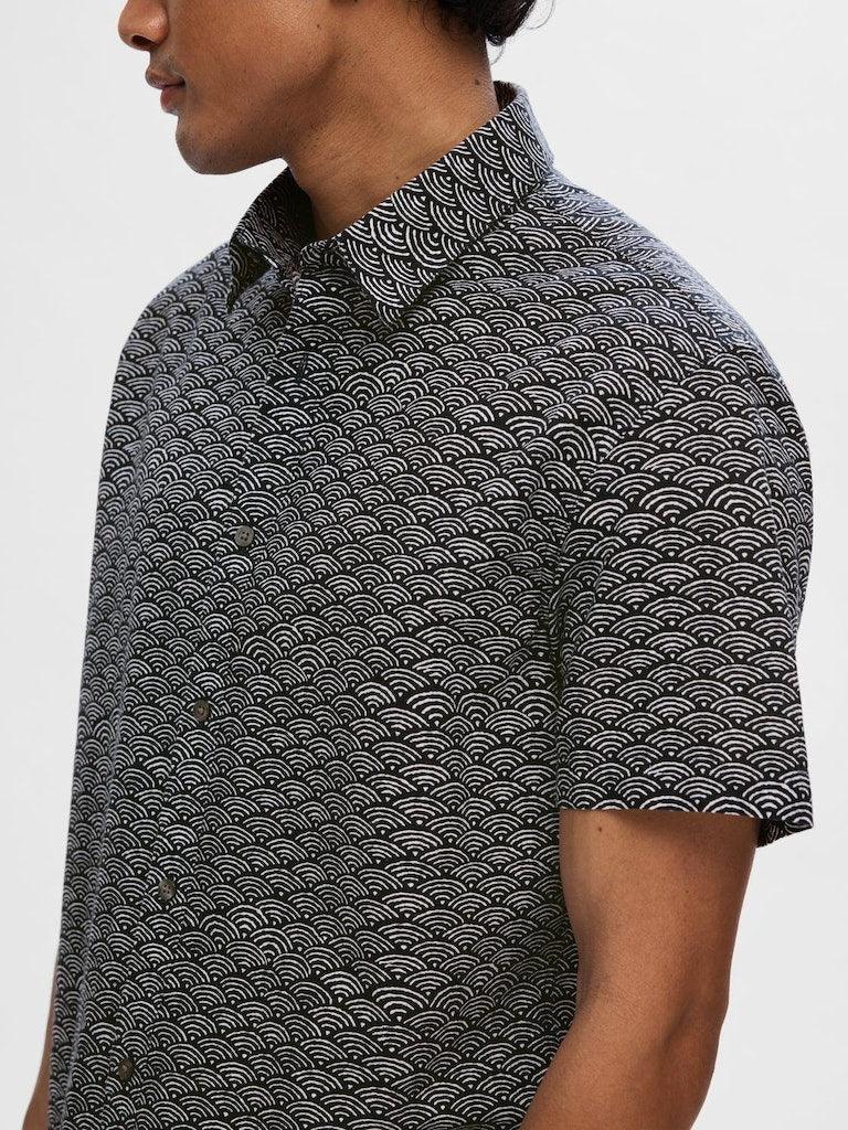 Selected Homme Sun - Regularfit hørmix skjorte m. korte ærmer - HUSET Men & Women