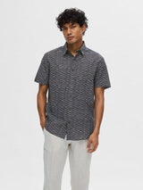 Selected Homme Sun - Regularfit hørmix skjorte m. korte ærmer - HUSET Men & Women