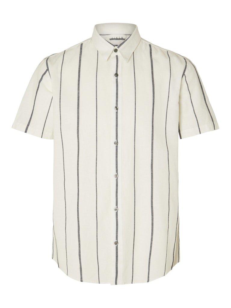 Selected Homme Sun - Regularfit hørmix skjorte m. korte ærmer - HUSET Men & Women