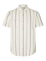 Selected Homme Sun - Regularfit hørmix skjorte m. korte ærmer - HUSET Men & Women