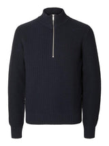 Selected Homme Thim - Half zip strik med struktur - HUSET Men & Women