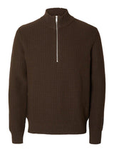 Selected Homme Thim - Half zip strik med struktur - HUSET Men & Women