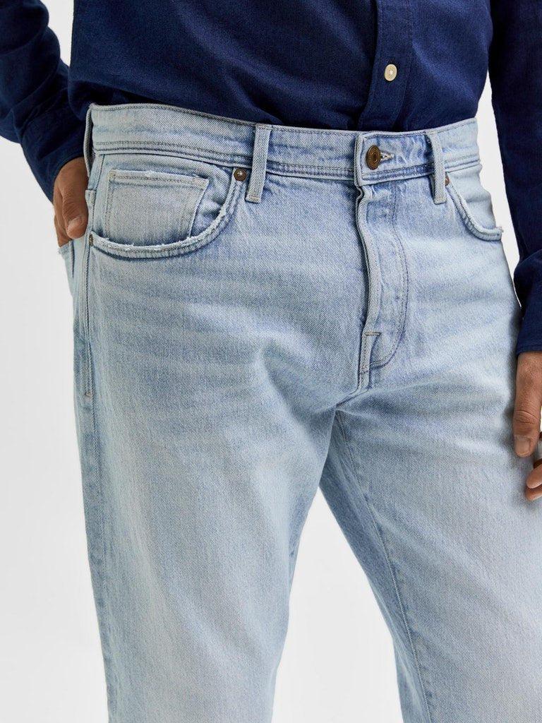 Selected Homme Toby - Lyseblå Taperedfit jeans - HUSET Men & Women