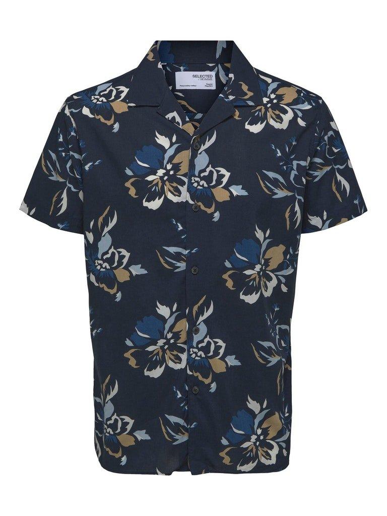 Selected Homme Viggo - Printet modal skjorte - HUSET Men & Women