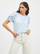 Vila Abro - Top m. blondeærmer - HUSET Men & Women